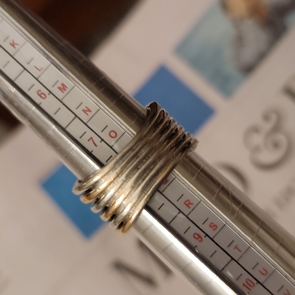 ls Gold Silver Tone Ring - Picture 5 of 6